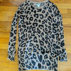 Old navy cheetah print sweater dress